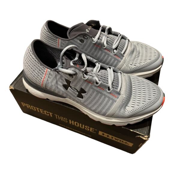 NWT Under Armour Men Speedform Gemini 3 gray & orange size 10.5 - Picture 13 of 14